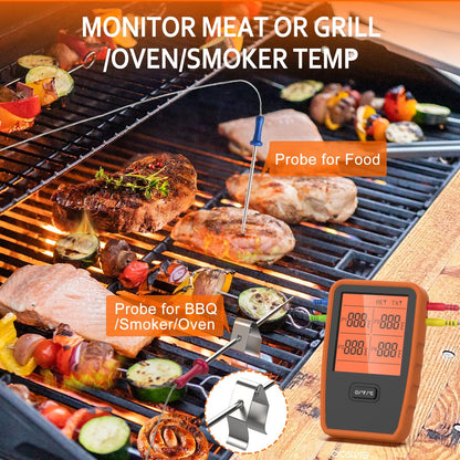 Termómetro Inalámbrico Para Carne Con 4 Sondas ENZOO