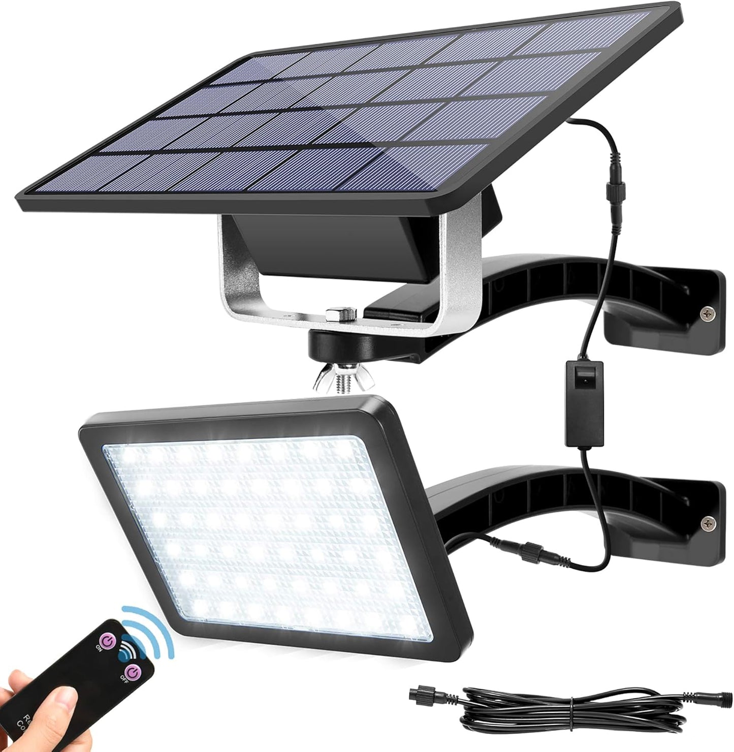 Luz solar de 1000 lúmenes con 48 luces LED, Jackyled, 6W.