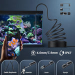 Cámara Endoscopio HD 1920P 8 LED iOS Android Semirrígida