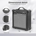 Amplificador de guitarra eléctrica de 20 W, portátil,(USADO).