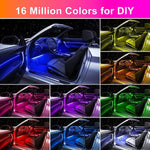 Tira de luces LED para interior de coche, RGB, control por app.