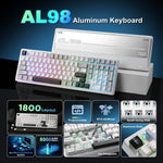 YUNZII AL98 Teclado Mecánico RGB Bluetooth 2.4G
