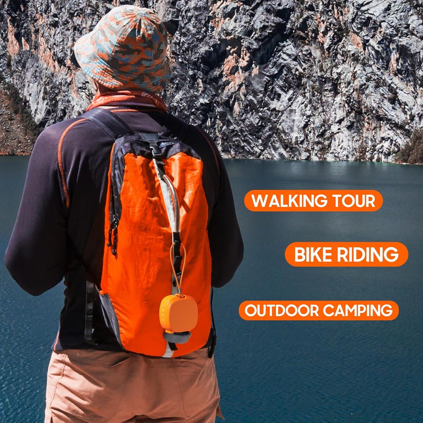 Altavoz portátil Bluetooth inalámbrico, IPX5, TWS, luces RGB.