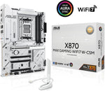 Tarjeta madre ASUS X870 Max Gaming, WiFi7 W, LAN de 2.5Gb.