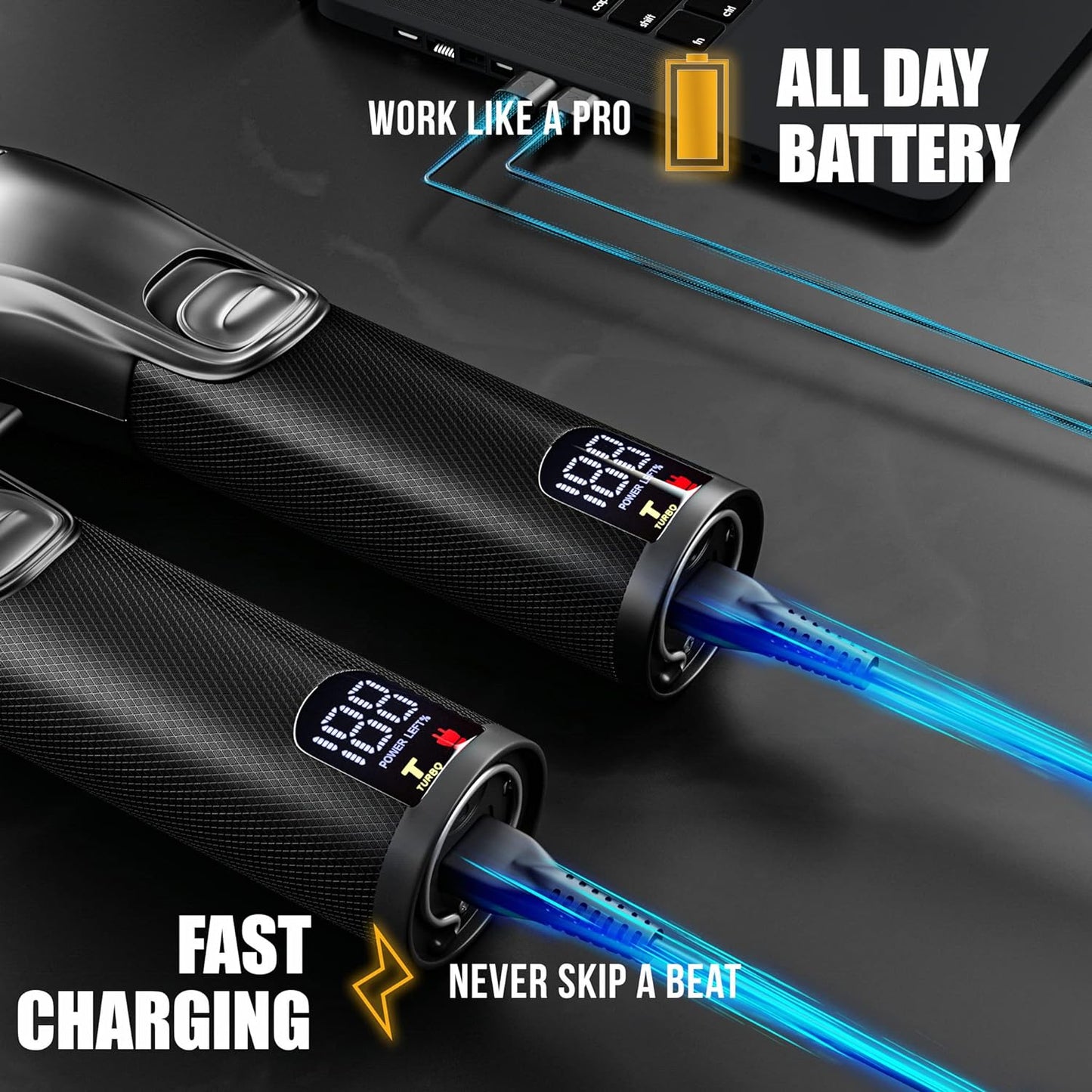 Kit de cortadoras de pelo profesional, recargables, inalámbricas.(USADO)