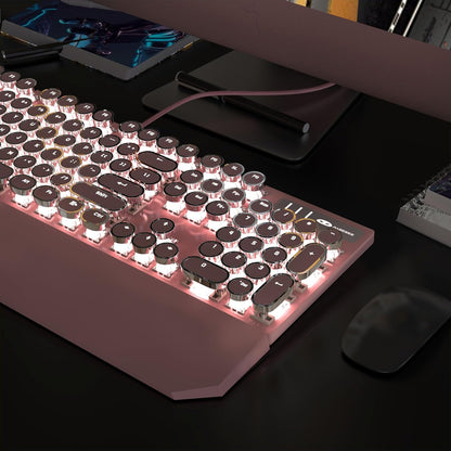 Teclado mecánico para juegos, MageGee, retroiluminado c/cable.