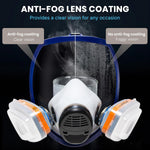 AirGearPro G-750 Respirador Máscara facial completa con filtros A1P2 anti-gas.