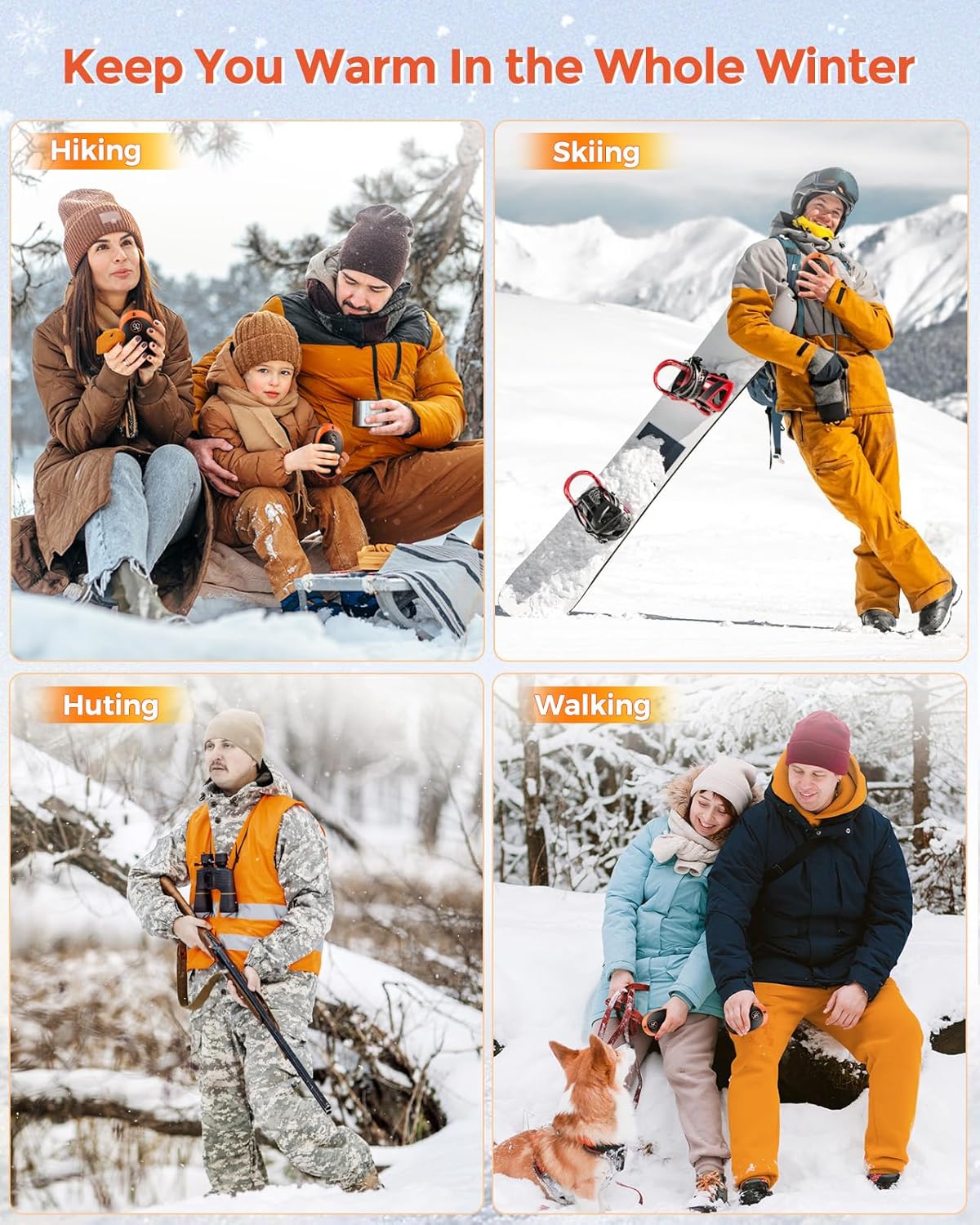 GHKJOK Calentadores de manos recargables.