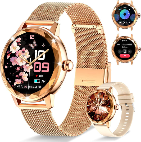 Reloj inteligente para mujer, con monitor de sueño, P/fitness.