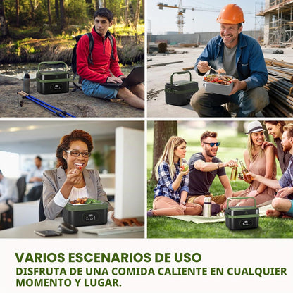 Lonchera eléctrica inalámbrica Snidomn, cap. 6,3 tazas (USADO)