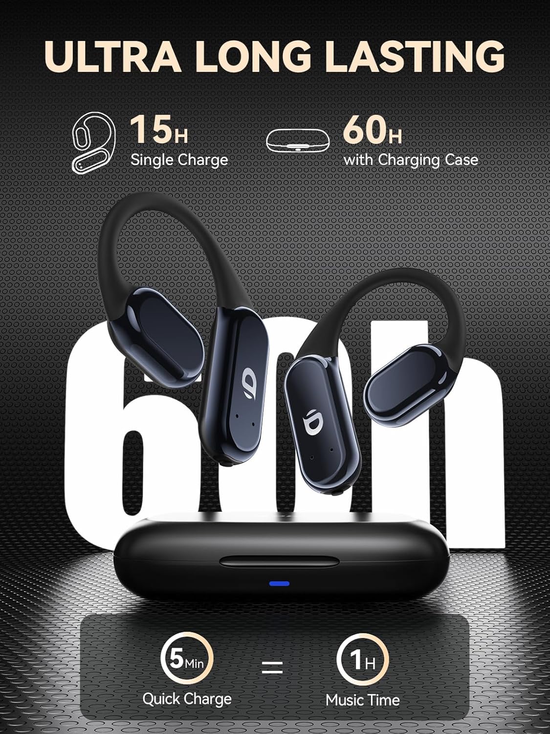 Auriculares inalámbricos de conducción ósea yistao b8