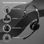 LEVN - Auriculares inalámbricos con micrófono para PC,CT002.