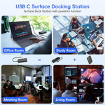 Base de expansión USB-C Estación de acoplamiento 12-1