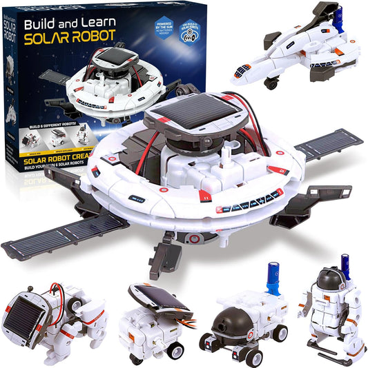 Kit de construcción de robot solar 6 en 1 para niños (USADO)
