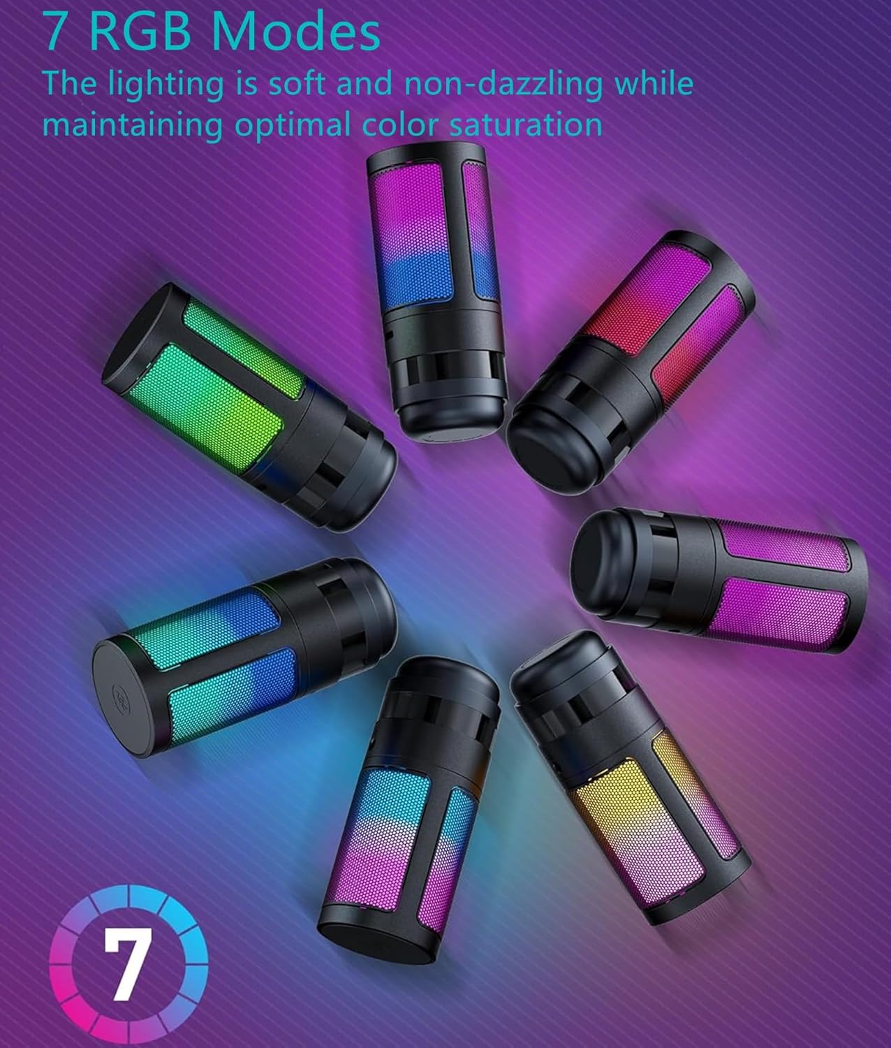 Micrófono RGB para juegos para PS4/5 PC,