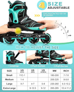 Patines En Línea Ajustables Niños Con Luces LED 2PM Sports