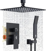 Sistema de ducha SR Sunrise 12", cabezal para techo y mezclador lluvia.