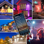 Focos LED para exteriores Lulijay de 30W, Bluetooth Smart, IP66