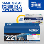 Cartuchos de tóner Brother Rend. estándar, 3PK/Colores (USADO)