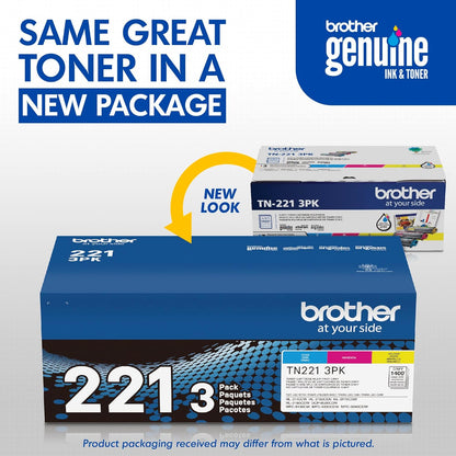 Cartuchos de tóner Brother Rend. estándar, 3PK/Colores (USADO)