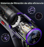 Aspiradora Inalámbrica 650W 55KPa 90 Min Antienredos