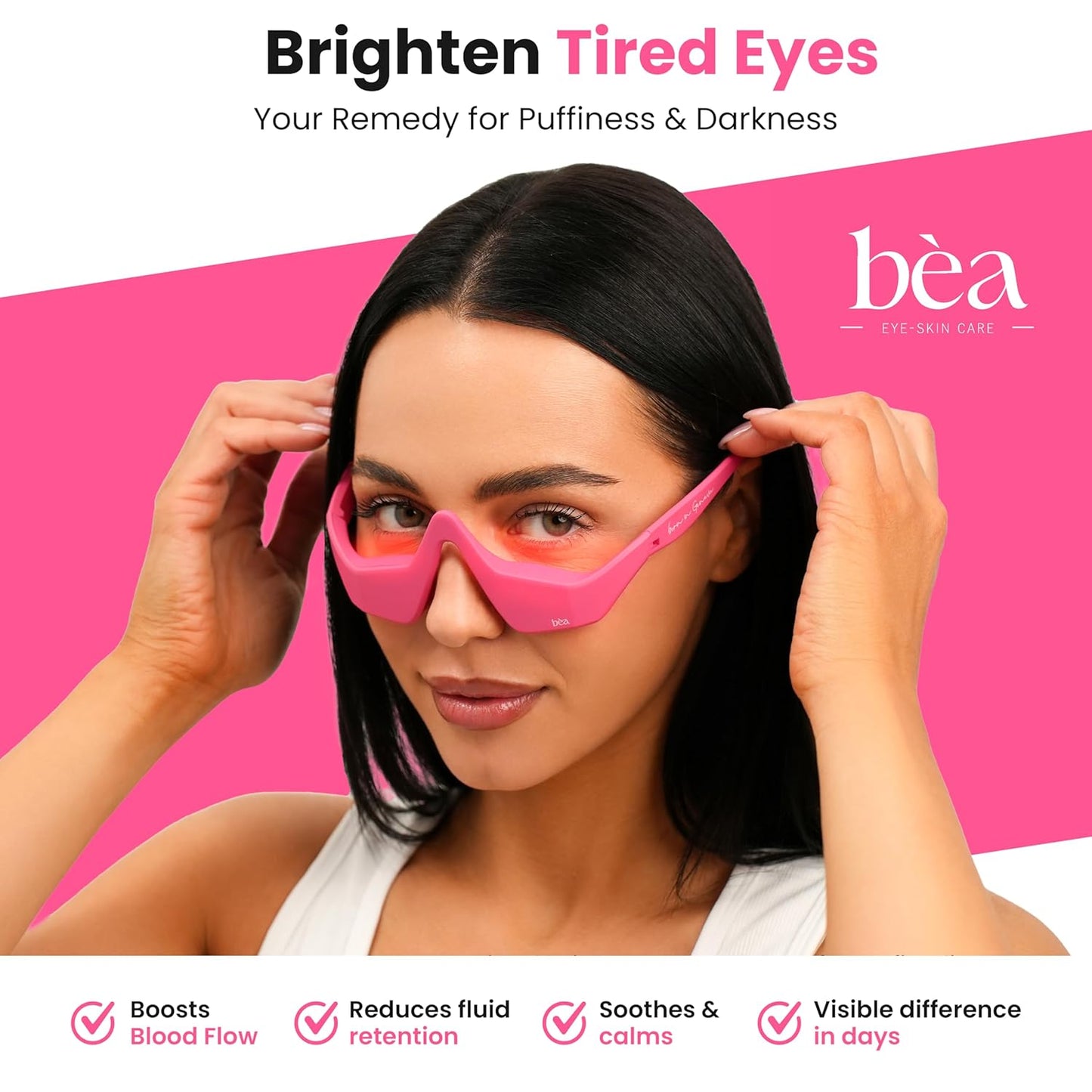 Terapia de luz roja para ojeras y bolsas para los ojos, Bea.