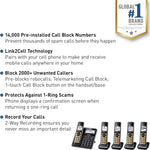 Teléfonos inalámbricos Panasonic KX-TGF975B, Bloqueo Llamadas.