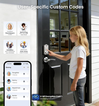 Cerradura Inteligente Veise VE017 Huella Código App