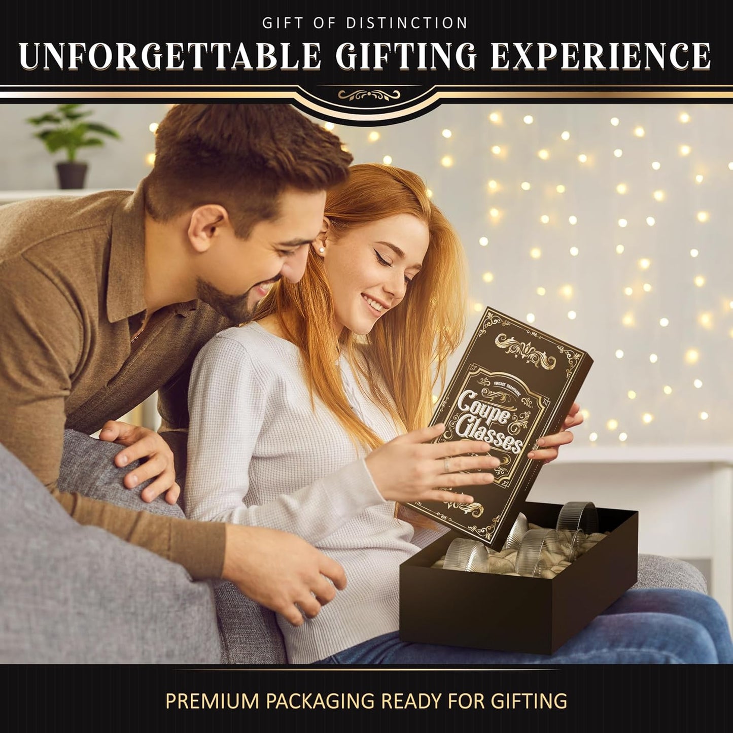 Juego de 4 copas de champán para café, cóctel vintage