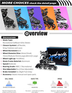 Patines en línea Intermitentes Ajustables, 2PM SPORTS Vinal