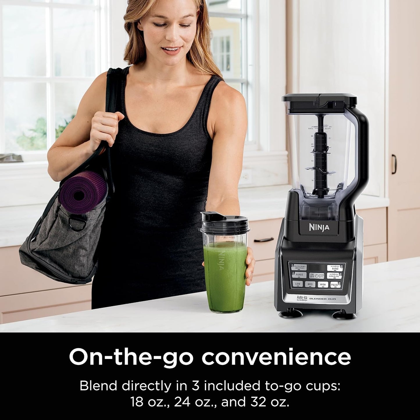 Nutri Ninja Ninja Blender Duo, Licuadora duo con Auto-iQ.