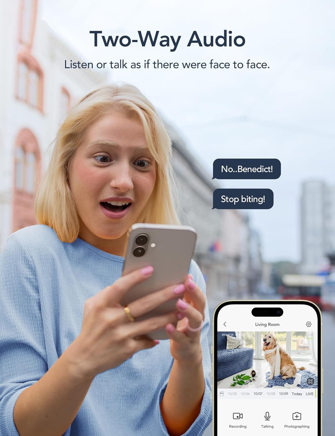 GNCC 2K Cámara Vigilancia WiFi Visión Nocturna (USADO)