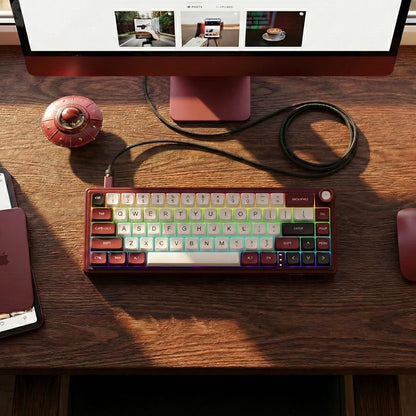 Teclado Mecánico RK Royal Kludge R65 RGB Rojo