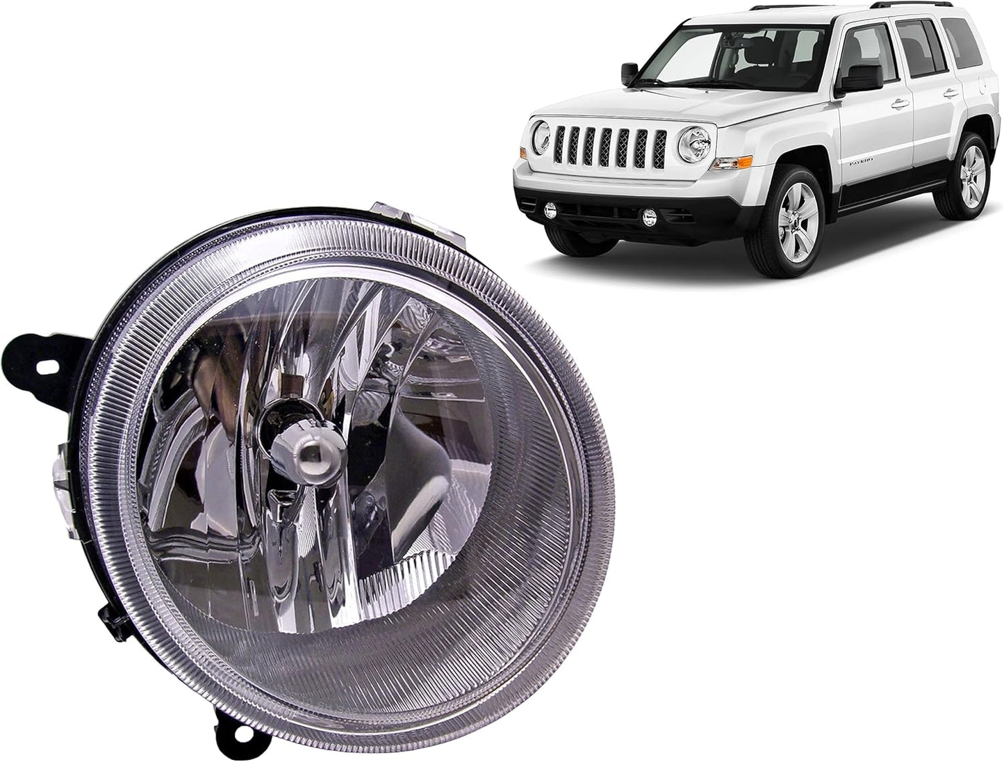 Faro Derecho/Pasajero DEPO Compatible con Jeep Patriot 2007-2017
