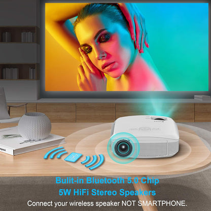 Proyector WiFi Bluetooth 7500L Full HD 1080P Proyector XOPPOX