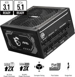 Fuente Poder MSI MAG A1000GL PCIE5 1000W 80 Plus Gold