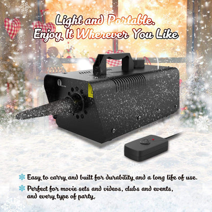 Máquina de nieve 1byone de 650 W con control remoto con cable (USADO)