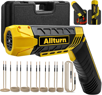 Calentador de inducción Allturn, con 8 bobinas y estuche de transporte.