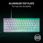 Teclado Optico Analógico Del 60%  Blanco Razer Huntsman V3 Pro Mini