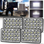 Luces LED de haz de sellado alto/bajo de 4 x 6 " para camioneta todoterreno