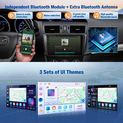 Estéreo Eonon Mazda 3 2010-2013 Android 14 CarPlay 4+64GB