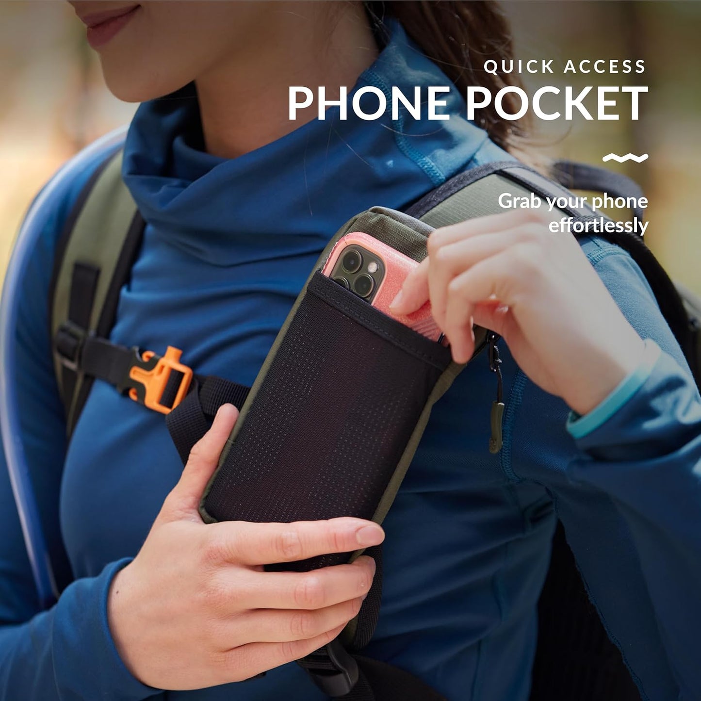 Mochila de hidratación para Senderismo, con vejiga de Agua, (USADA).