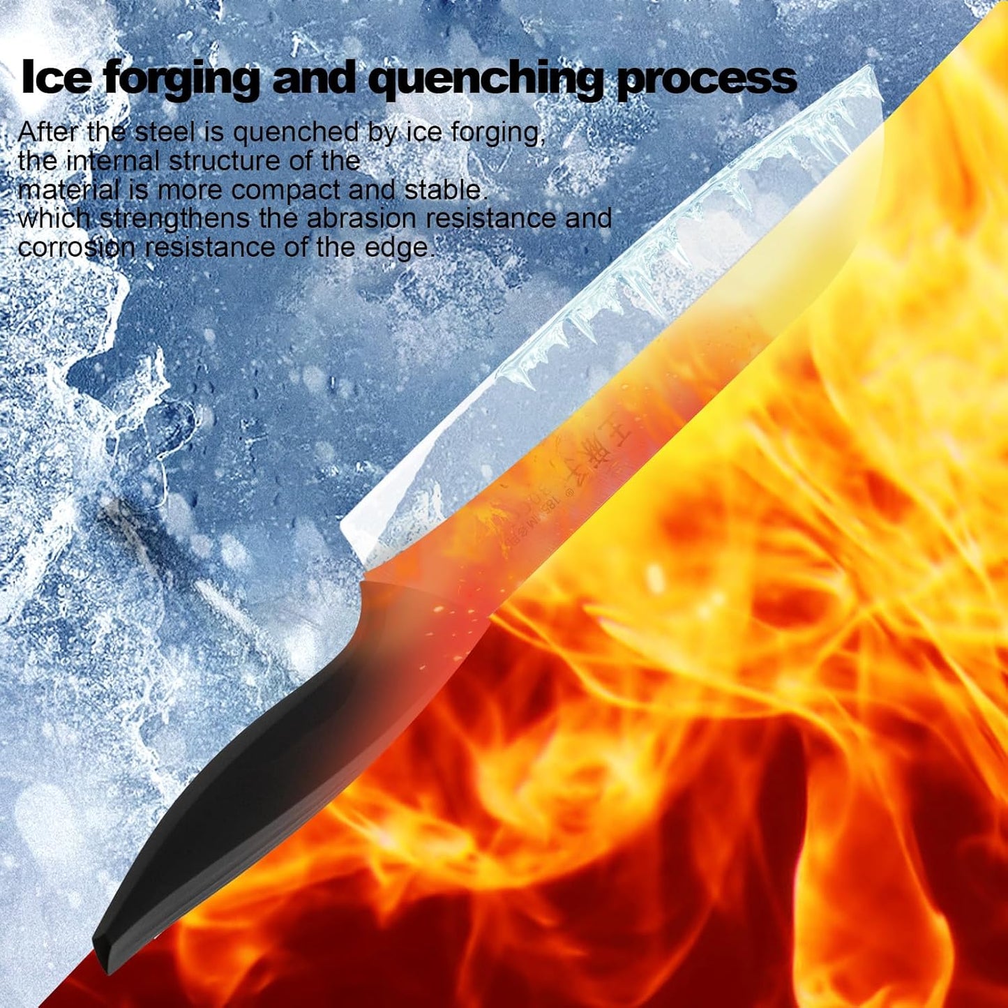 Cuchillo de cocina de acero inoxidable, Wang Mazhi, 185mm.