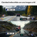 Dashcam para Auto Delantera y Trasera, BOTSLAB 4K+2K, (SIN CAJA).