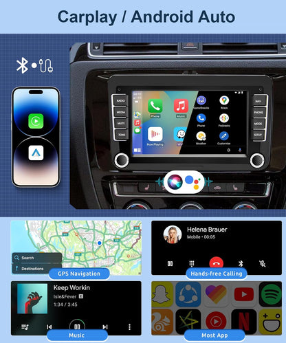 Radio estéreo de coche Android 13 2G+64G 7" (USADO)
