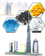 Juego de micro bloques de construcción, Dubai Skyline, 14 años.