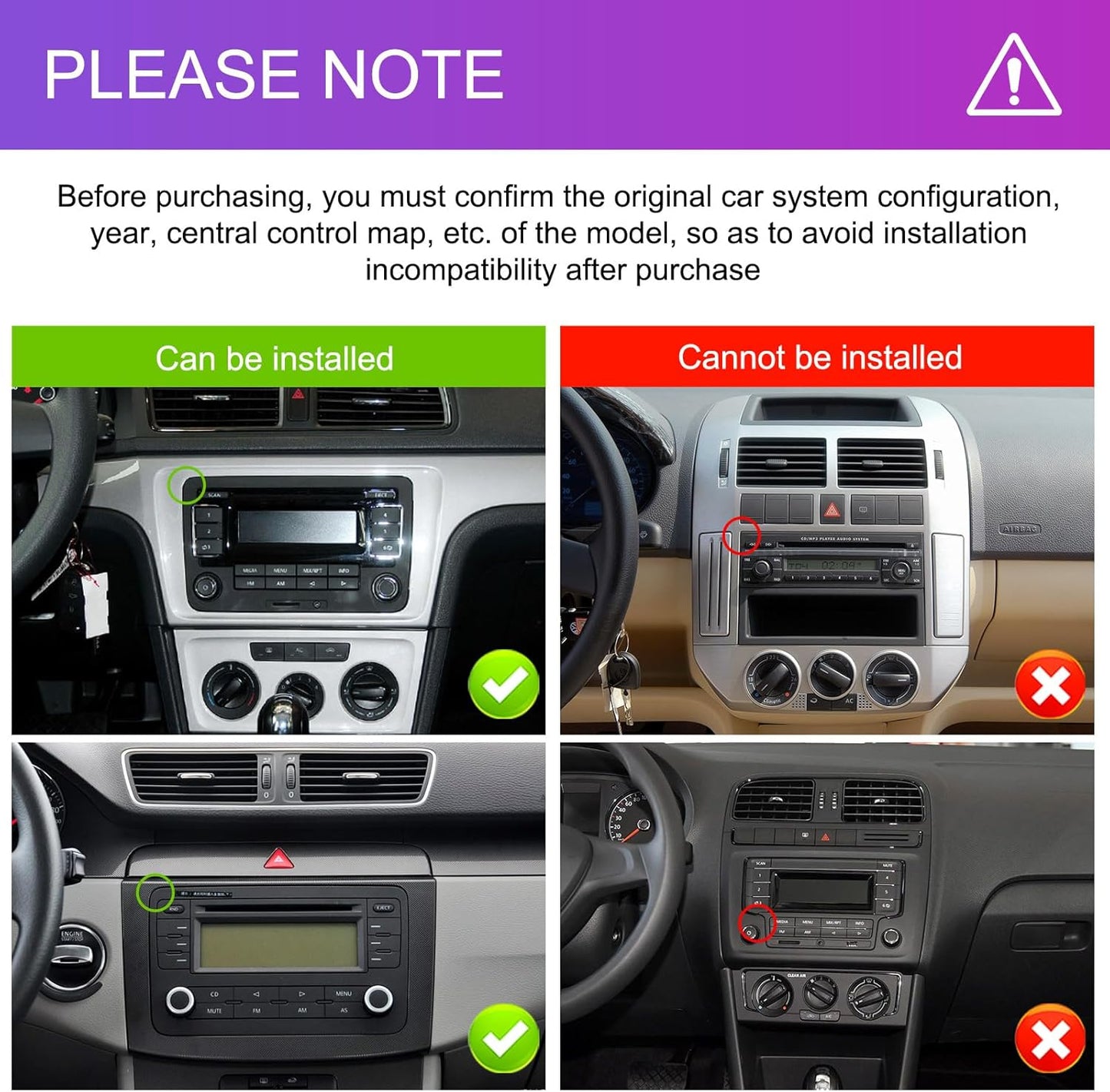 Radio estéreo de coche Android 13 2G+64G 7" (USADO)
