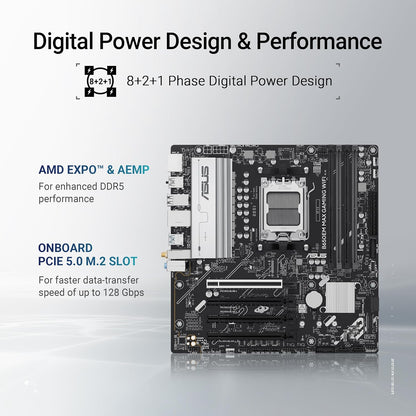 Tarjeta Madre ASUS, B650EM MAX Gaming WiFi, (USADA)