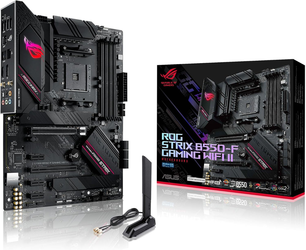 Tarjeta Madre ASUS ROG  Strix B550-F, WiFi 6E, Enchufe AM4, RGB.