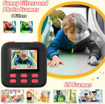 Cámara de fotos instantánea para niños color negro